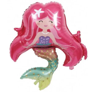 Balão Sereia Rosa 80cm