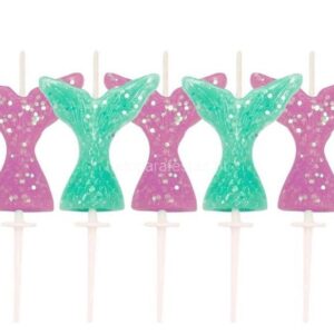 Velas Cauda Sereia 5unid