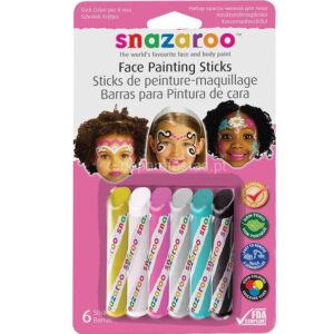Barras de Tinta Acetinadas Snazaroo 6unid