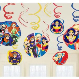 Decoração Pendurar Super Heroinas 12unid