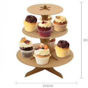 Suporte Doces 3andares Kraft 31cm