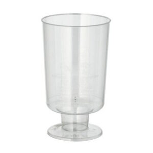Taça transparente com pé 150ml 12unid