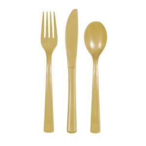 18 Talheres Dourado