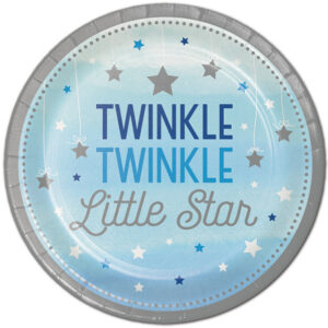 Pratos Little Star Azul 22cm