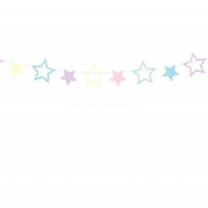 Faixa Estrelas Pastel 2m
