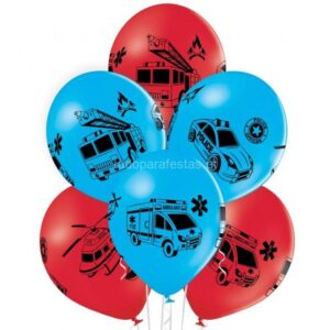 Balão Látex Veiculos Emergência 6unid