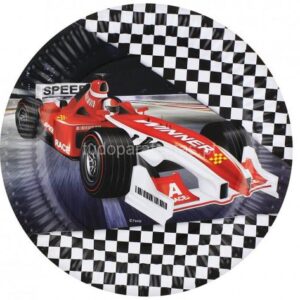 Pratos Formula1 23cm 6unid