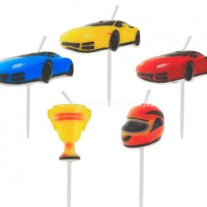 Velas Carros Racing 5unid