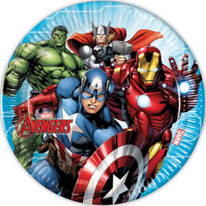 Pratos Vingadores 23cm 8unid