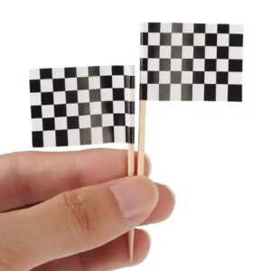 Topper Mini Bandeira xadrez